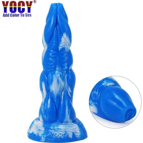 Adult sex toys simulation shaped silicone dildo adult color sexy female masturbator backyard sex toys