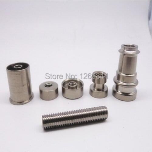 Infinity Titanium Nail with Enail heater head 20mm coil-2 nails Domeless Titanium Nail For Wax Pipe