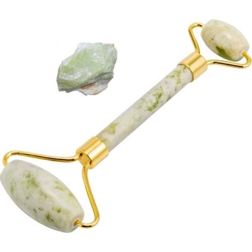 Face Roller Facial Massager Double-Head Jade Massage Roller Eyes Fade Wrinkles Slimming Lifting Skincare Beauty Tool For Women