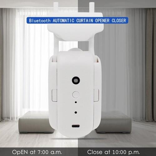 Tuya WiFi App Voice Control BLE Curtain Bot Temperature Light Sensor Inside Battery Rechargeable Smart Curtain Motor Robot