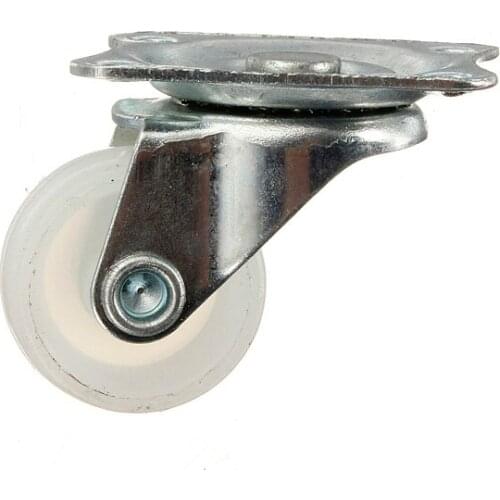 MTGATHER 10KG universal caster caster white PP nylon two-wheeled platform truck new