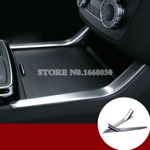 Inner Center Console Water Cup Holder Frame Cover Trim For Benz GLE W166 /Coupe C292 2015-2019 Car Decoration Car Accessories