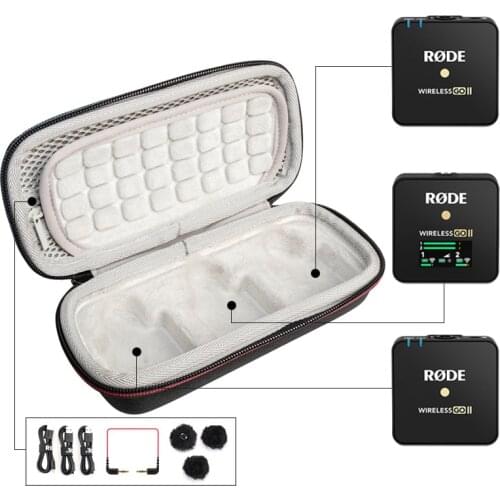 For rode wireless go Tool Box Waterproof Shockproof Storage Toolbox Sealed Tool Travel Case Impact Resistant Suitcase accessorie