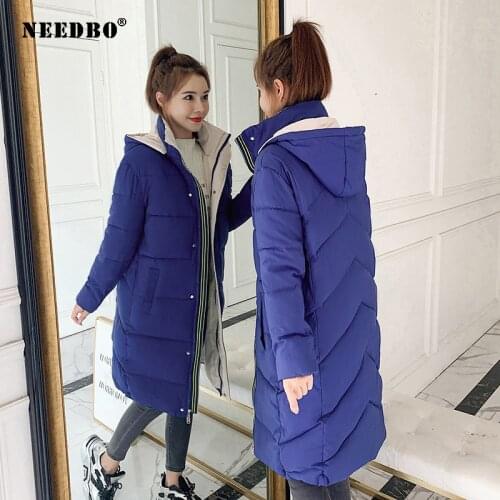 Winter Jacket Women Hooded Plus Size Parka Padded Ladies Puffer Coat Casaco Femie Thick Warm Jacket Winter Women Coat Long 2020