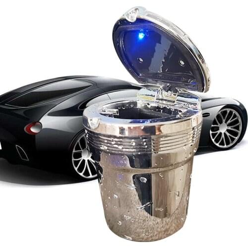 1 pcs Portable ashtray Car interior ashtray Car ashtray mini trash can LED car decoration Auto Parts Central Control Decoration