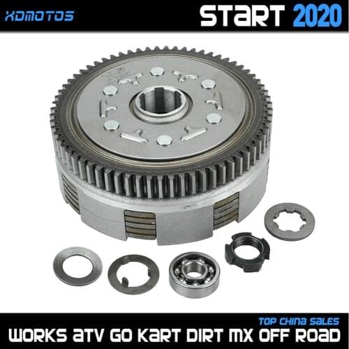 140cc Complete Manual Clutch Assembly kit For 55mm Bore lifan 140 140cc 1P55FMJ Horizontal Kick Starter Engines Dirt Pit Bike