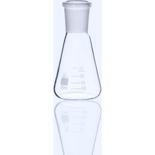 25ml 19/26 High Borosilicate 3.3 Glass Erlenmeyer Flask ,Conical Vessel Laboratory Glassware supplies