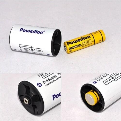 4Pcs/Lot AA to D Size Cell Battery Conversion Adapter Switcher Converter Case Storage Holder Box Batteries Storage Plastic Box