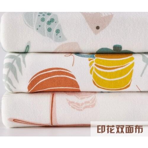 50x185cm Sanding knitting cotton baby infant underwear elastic fabric DIY sewing pajamas handmade cotton fabric