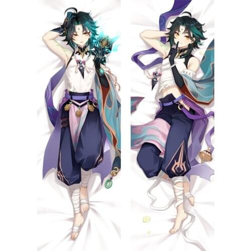 Anime Game Genshin Impact Dakimakura Kinsen Male Body Pillow Case Otaku Cosplay Huggable Pillowcase Pillow Covers Home Decor