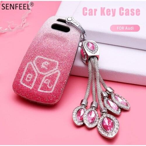 Car Key Case Cover For Audi A1 A3 A4 A5 A6 A7 A8 B9 Quattro Q3 Q5 Q7 TT TTS 8S 2009 2010 2011 2012 2012 2013 2014 2015 2016 2017