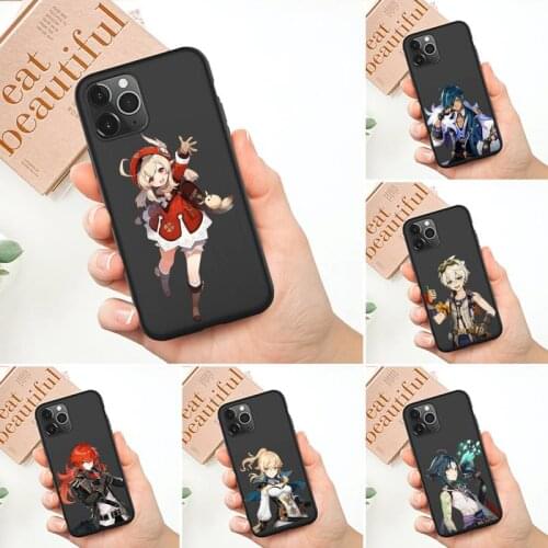 Genshin Impact Anime Phone Case For iphone 12 11 Pro Max mini XS Max 8 7 6 6S Plus X 5S SE 2020 XR cover