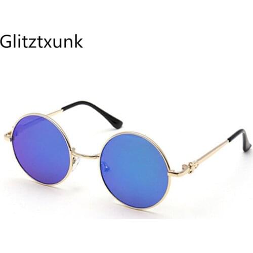 Glitztxunk 2018 Fashion Round Children Sunglasses Boys Girls Kids Sunglasses Brand Design Babys Sun Glasses UV400 Oculos De Sol