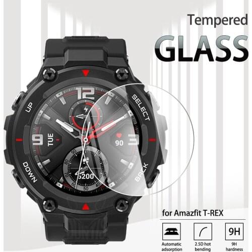 Amazfit T-REX Tempered Glass Screen Protector For Xiaomi Huami Amazfit T-REX Smart Watch Anti-Scratch Transparent Film