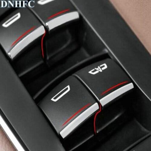 DNHFC car styling ABS 7PCS/SET Car window lift buttons decorate sequins For Buick GL8 GL 8 2017 car accessories