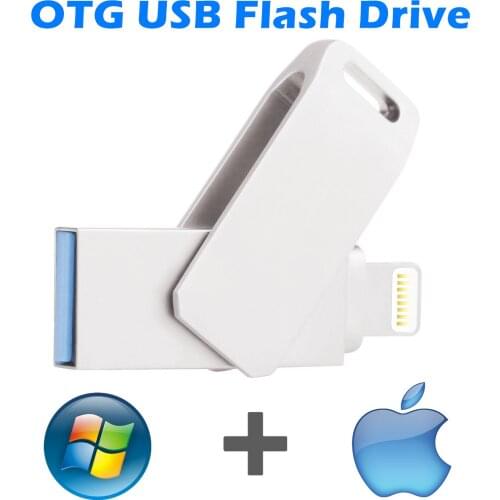 USB 3.0 Flash Drive for iphone 13 12 11 X 9 8 7 6 5s se OTG Pendrive 16gb 32gb 64gb 128gb memory stick for ipad ios 256gb Metal