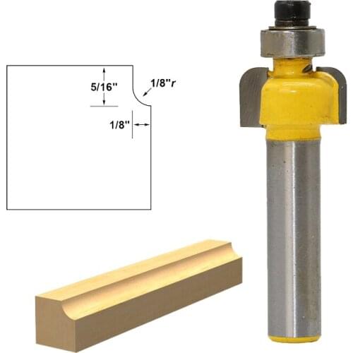 Cove Edging And Molding Router Bit 8mm Shank Woodworking Cutter For Power Tool