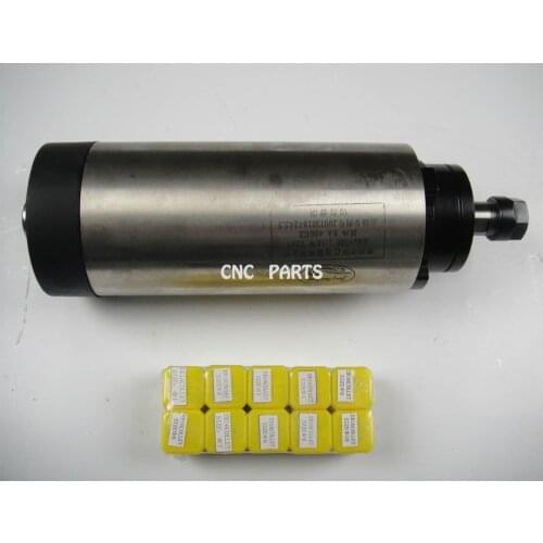 CNC milling spindle ER16 air cooling 1.5KW spindle with 4 pieces bearing + 10 pieces ER16 collet