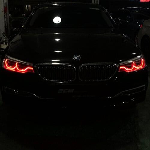 Icedriver for BMW 6 series GT Angel Eyes DRL RGB multicolor LED boards G32 daytime running lights Red Blue Demon Eye
