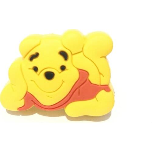 Soft Plastic Kids Dresser Drawer Knob Pull Handle Cartoon Bear Baby Boys Children Cabinet Knob Pull Handle Furniture Hardware