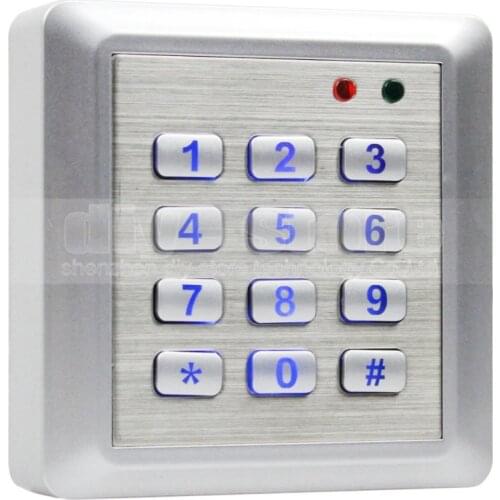 DIYSECUR NEW Waterproof 125KHz RFID Reader Access Control System Kit Keypad + 10 ID Cards Key Fobs