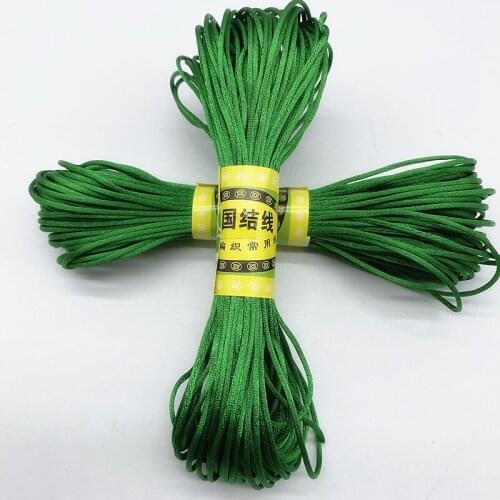 New 20yards/lot 1.5 2.5mm Chinese Knot Line Cord Silk Satin Cord Nylon Cord DIY String Necklace Bracelets Cord #06