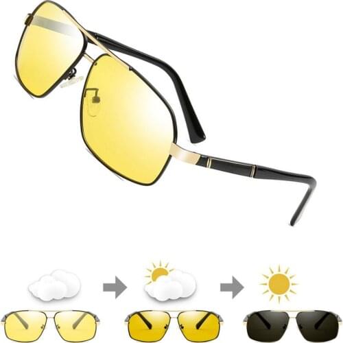 FENCHI High Quality Night Vision Glasses Yellow Discolored Sunglasses Men Women Aolly Frame Eyewear Oculos vision nocturna