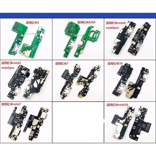 Redmi 4A 5 5A note5A pro 6A note6 7 7A USB Charging Connector Motherboard FPC Microphone Vibrating Motor Headphone Jack Repair