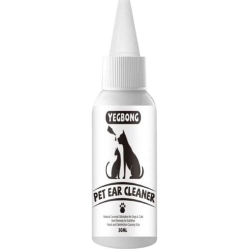 Pet Cat Dog Removes Ear Cleaning Drops 30ml Pet Remove Ear Mite Cleaning Ear Ear Syringe Pet Accessories