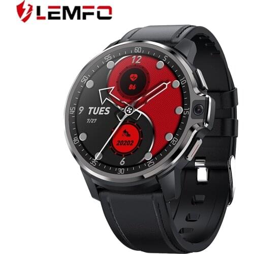 LEMFO LEMP 4G Android dual systems 4G+64G 1050mah battery 5mp cameras digital smart watch with blood oxygen