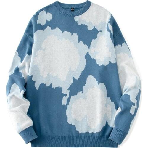 Brand Men Sweater Japan Style Harajuku New Sweater Male Pullover Winter Warm O-Neck Casual Hip Pop Long Sleeve Knit Sweater Men
