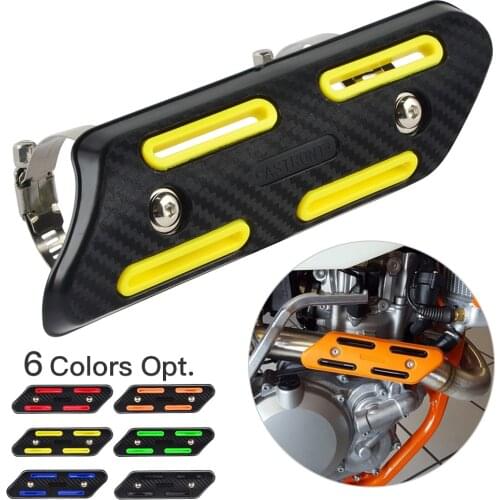 Exhaust Muffler Pipe Heat Shield Cover Guard Protector For Suzuki RMZ250 RMZ400 RMZ450 RMX250 RMX400 RMX450 DRZ250 DRZ400 DRZ450