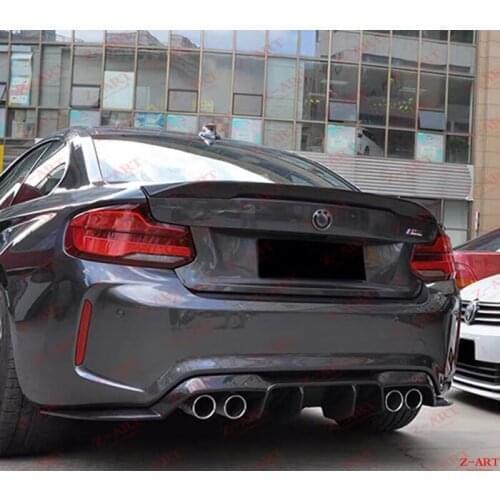 Z-ART carbon fiber rear spoiler for BMW M2 carbon fiber rear boot spoiler for BMW F87 M2 2015-2019 carbon fiber rear ducktail