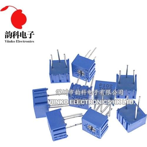 10PCS 3362P-1-201LF 3362P 200 ohm 3362P-1-201 3362P-201 3362 P201 201 Trimpot Trimmer Potentiometer Variable resistor