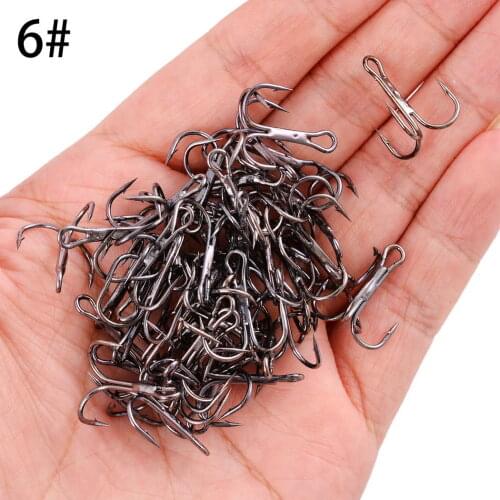 10pcs/ Box Super Sharp Treble Fishing Hooks Set High Quality Barbed Fishhooks Carp Triple Hooks Sea Tackle Accessories