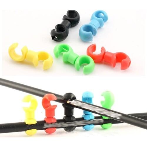 10Pcs Rotatable MTB Brake Line C/S Buckle Bike Brake Derailleur Shift Cable Line Tube Pipeline Storage Device Ring Clasp