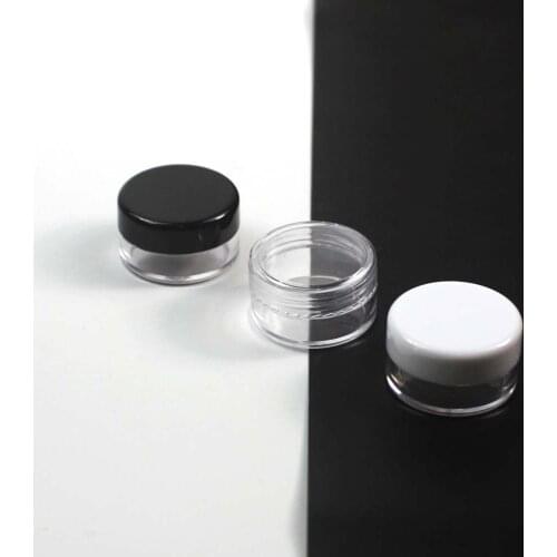1000pcs/lot Plastic 5ml loose powder jar,5g cream jar, eyeshadow box, cosmetic packing, loose powder case, 5ml plastic jar