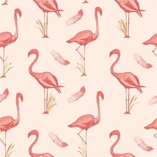 145cm*100cm Spandex swimsuit fabric for dress flamingo art pattern custom printing thin shirt sewing fabric