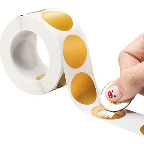 300Pcs Gold Silver Scratch Off Stickers Round Shape Labels Sticker DIY Handmade Game Scratch Sticker Labels Stationery Decor