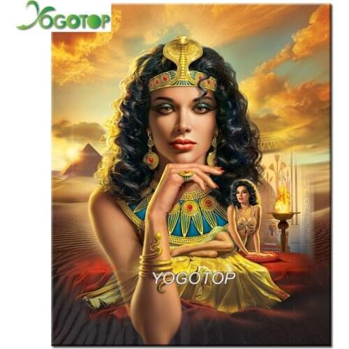 5d diy diamond painting"Egyptian woman" square drill rhinestones Queen picture Diamond Mosaic full display embroidery YY1820