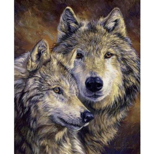 Wolves Diy 5D Diamond Painting # Round Square Diamond Mosaic Home Decor Embroidery Handmade DIY Painting