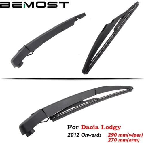 BEMOST Auto Car Rear Windscreen Wiper Arm Blades Soft Natural Rubber For Daica Lodgy 290MM 2012 2013 2014 2015 2016 2017 2018