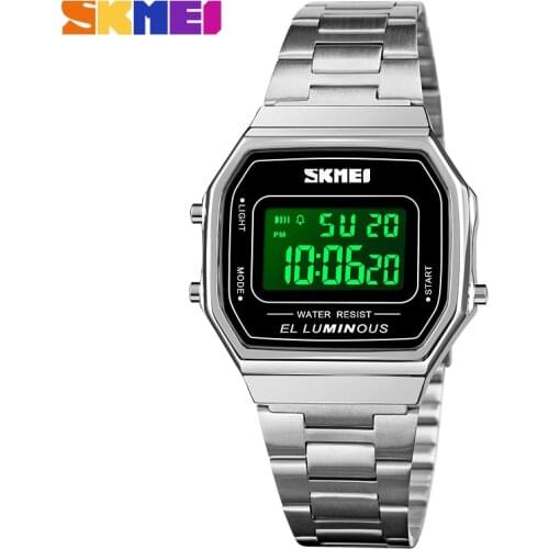 SKMEI 1647 Sport Men Watch LED light Male Electronic Wrist Watch 5Bar Waterproof Stopwatch Digital Clock Relogio Masculino