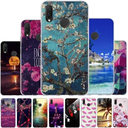 TPU Cover For Huawei P Smart Plus Case 3D Pattern Bag For Huawei P Smart+ Thin Silicone For Huawei nova 3i Protective Coque