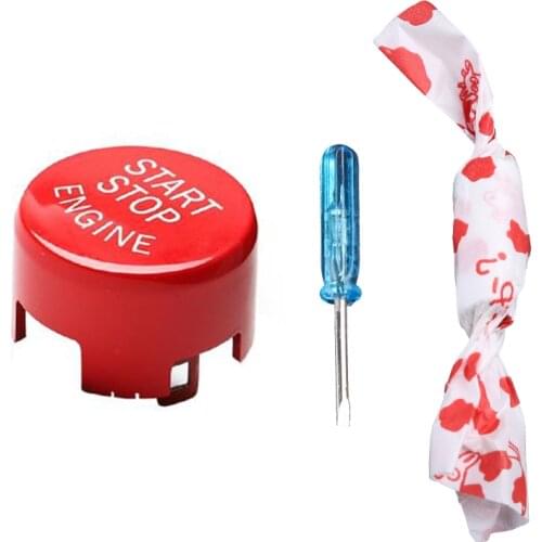 For bmw F30 F10 F34 F15 F25 F48 X1 X3 X4 X5 X6 Car Engine Start Stop Button Red