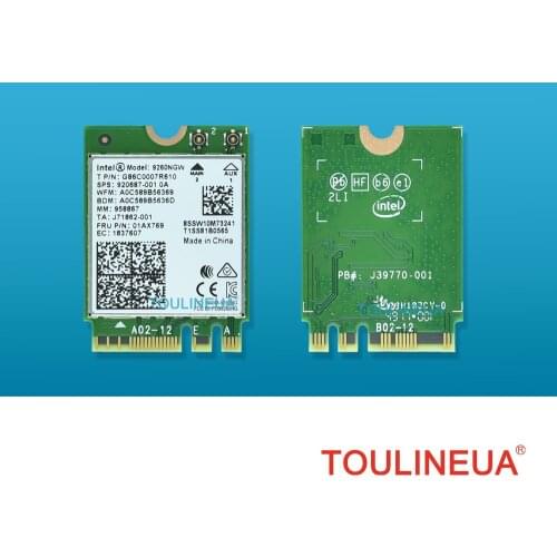 Brand new for Intel Dual band Wireless-AC 9260 9260NGW 9260ac 9260 ac Bluetoth5.0 5G 1730Mbps Wifi NetworkCard PK 8265 7260 8260