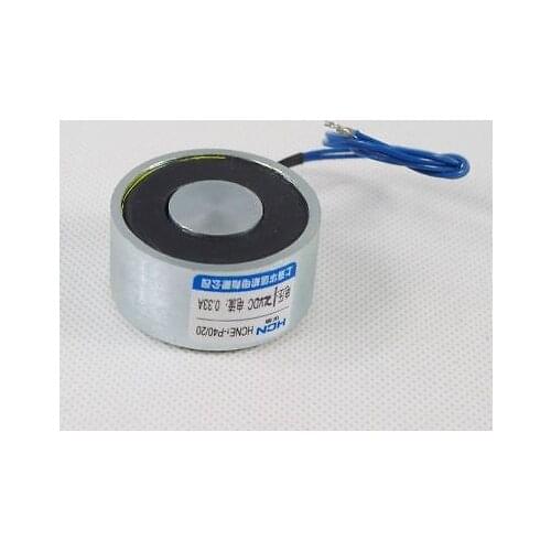 12V 40mm OD Holding Electromagnet Lift 20kg Solenoid