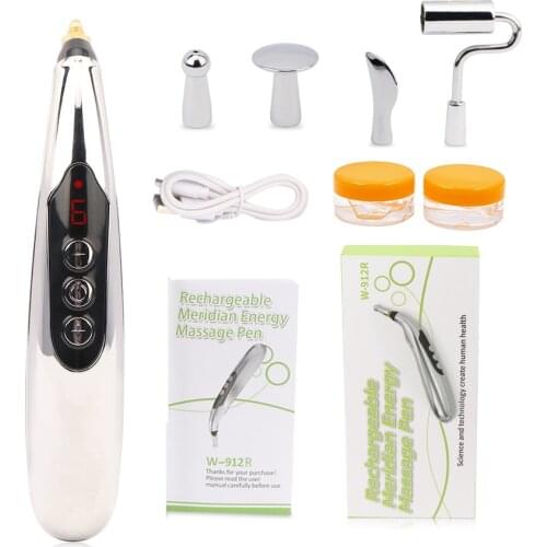 Acupuncture Pen Magic LCD electronic Massage point pen laser pain Relief Meridian Energy pen automatic find acupressure therapy