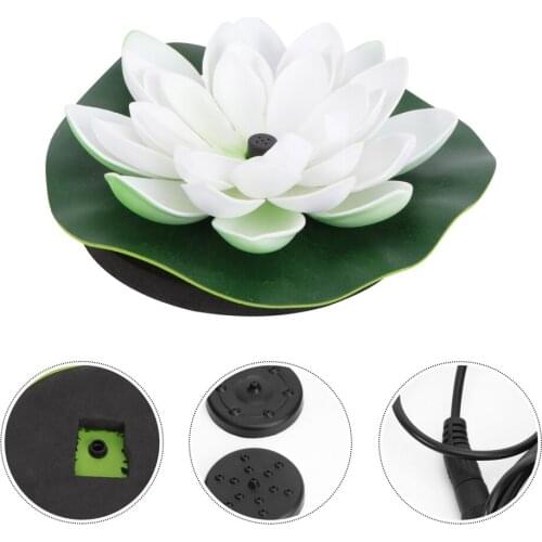 1Pc Lotus Shaped Fountain Garden Solar Fountain Floating Water Pump Solar Fountain for Pool for Garden Yard