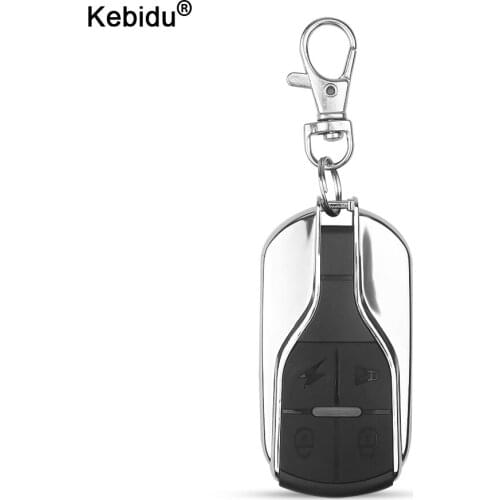 Kebidu 433MHZ Wireless RF Remote Control 433 MHz Electric Gate Garage Door Remote Control 4 Keys Copy Controller